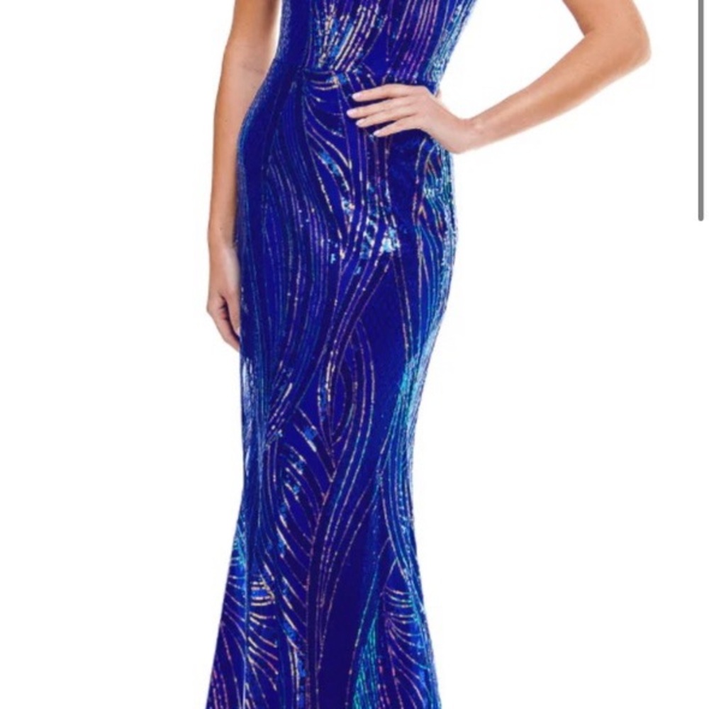 Beautiful blue sequin dress